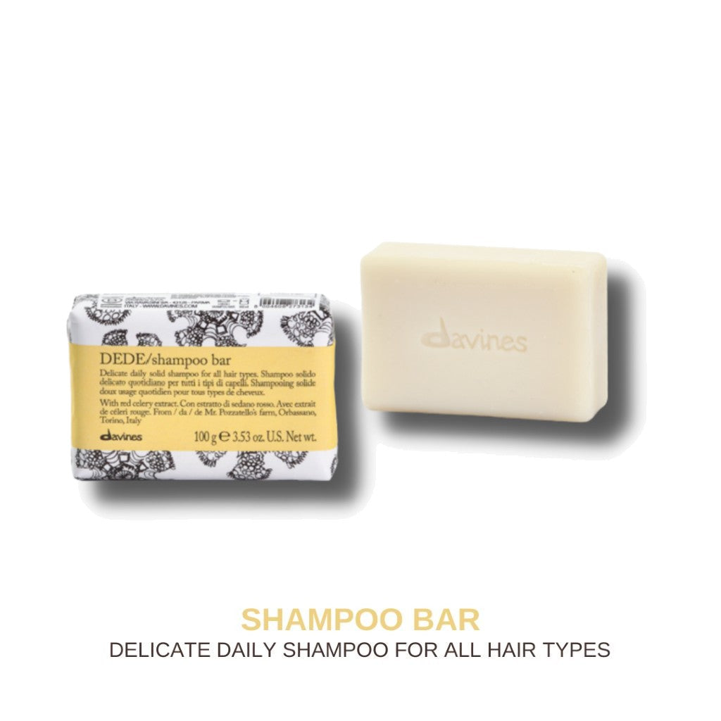 Davines DEDE Shampoo Bar: Delicate Daily Solid Shampoo for All Hair Types 100g